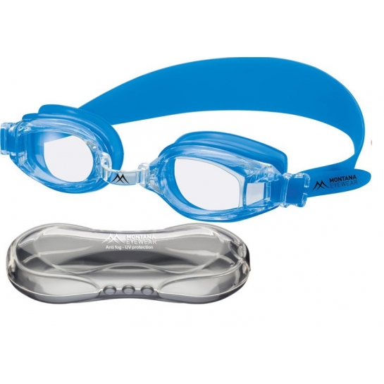 Okulary pływackie młodzieżowe MONTANA MG1, kolor niebieski